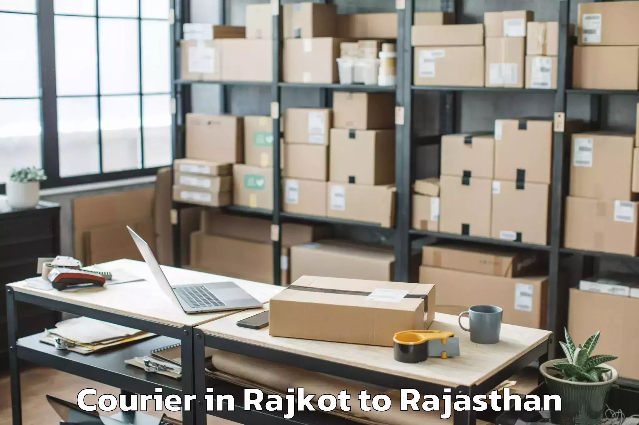 Book Rajkot to Bhinay Courier Online